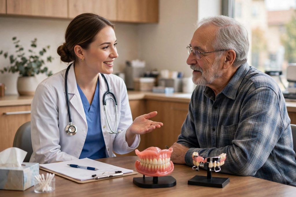 CDCP dentures in Orangeville — full and partial dentures at a coverage consultation